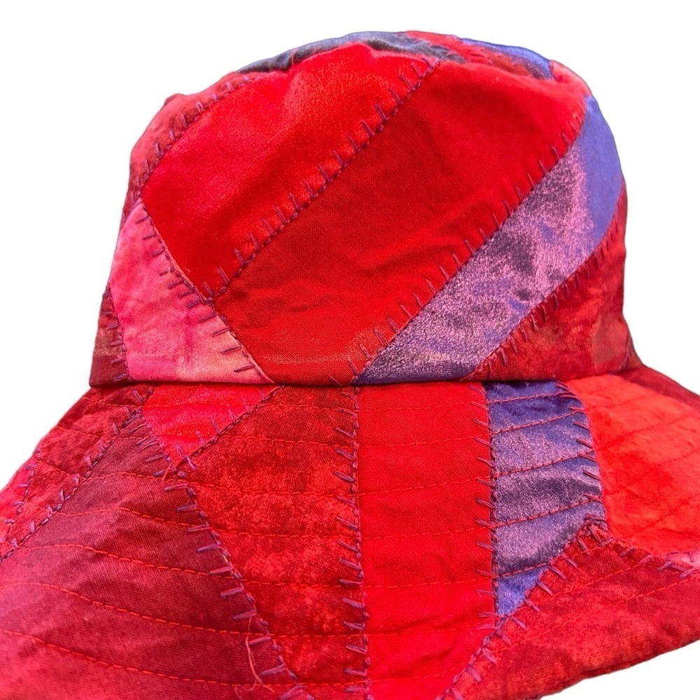 Homemade Quilted Patchwork Bohemian Festival Bucket Hat Size Small - Picture 6 of 13